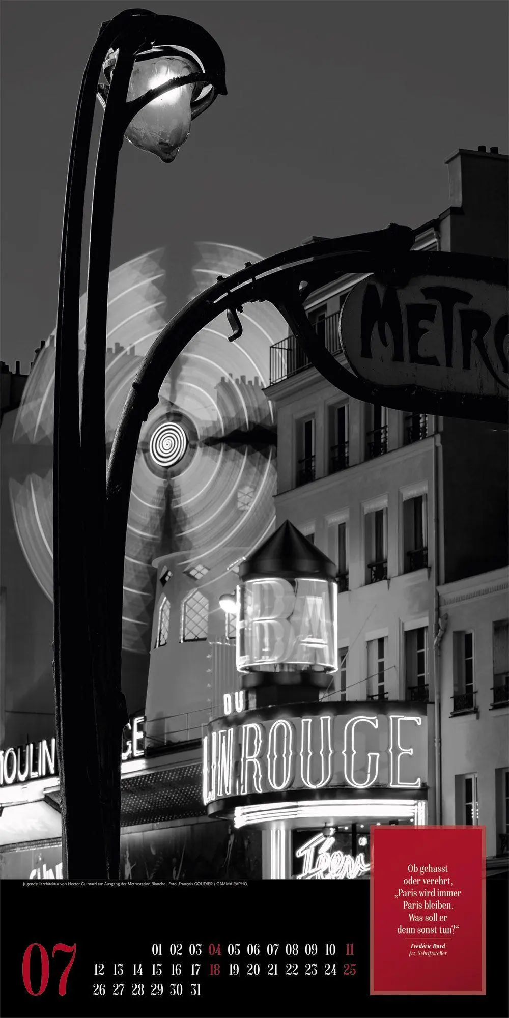 Bild: 9783838427263 | Paris, je t'aime Literatur-Kalender 2027 | Ackermann Kunstverlag GmbH