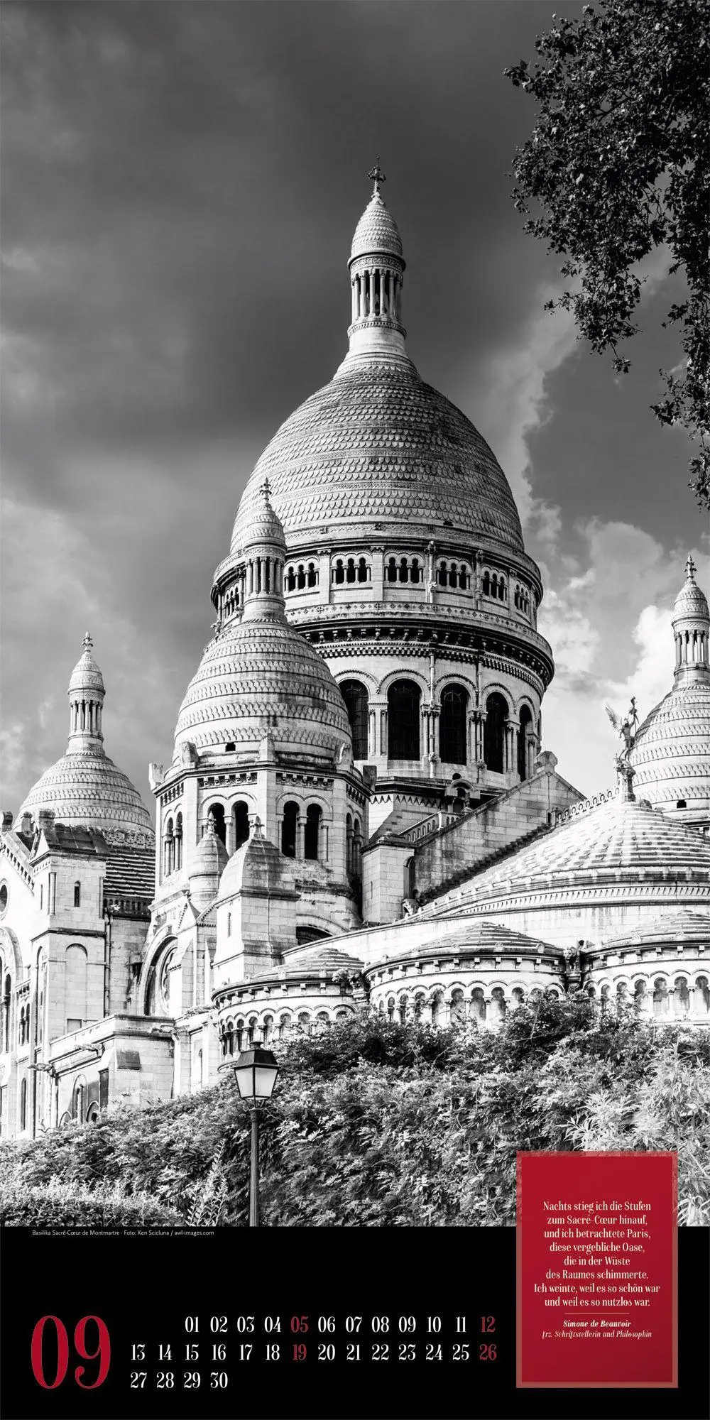 Bild: 9783838427263 | Paris, je t'aime Literatur-Kalender 2027 | Ackermann Kunstverlag GmbH