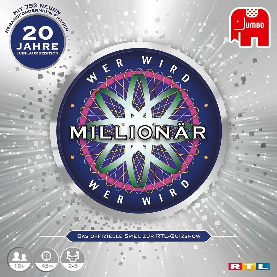 Bild: 8710126197363 | Wer wird Millionär 20 Jahre Jubiläumsedition | Spiel | Brettspiel