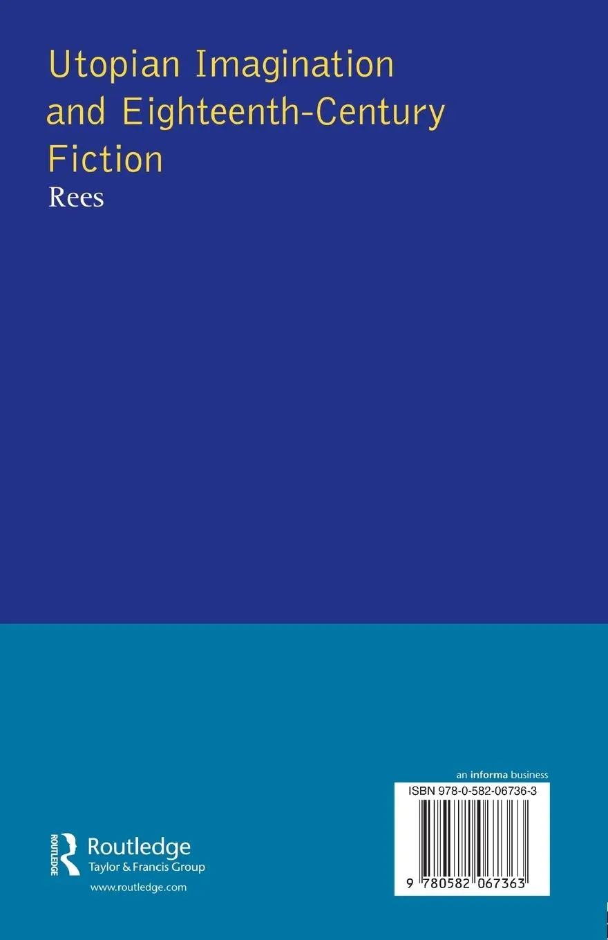 Rückseite: 9780582067363 | Utopian Imagination and Eighteenth Century Fiction | Christine Rees