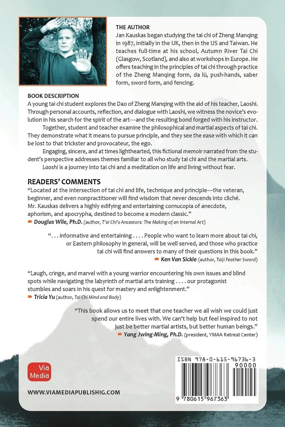 Rückseite: 9780615967363 | Laoshi | Tai Chi, Teachers, and Pursuit of Principle | Jan Kauskas