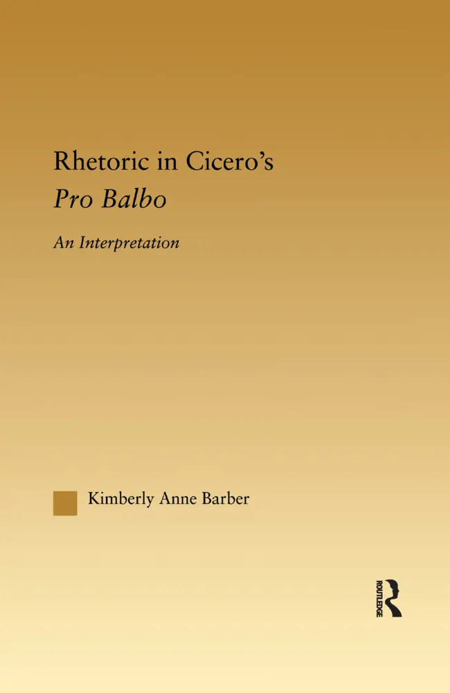 Cover: 9781138997363 | Rhetoric in Cicero's Pro Balbo | Kimberly A. Barber | Taschenbuch