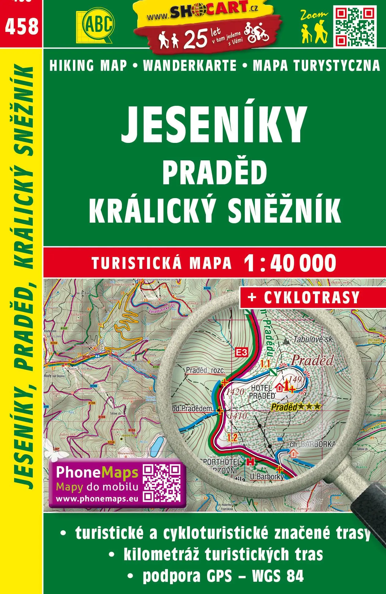 Cover: 9788072247363 | Wanderkarte Tschechien Jeseniky, Praded, Kralicky Sneznik 1 : 40 000