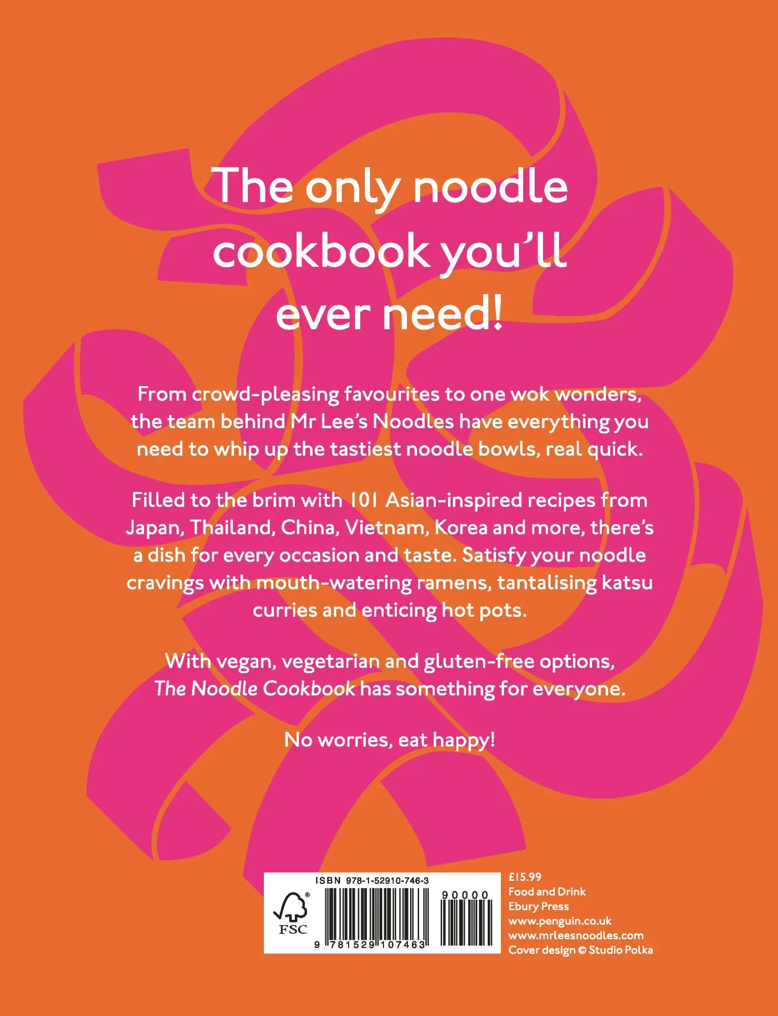 Rückseite: 9781529107463 | The Noodle Cookbook: 101 Healthy and Delicious Noodle Recipes for...