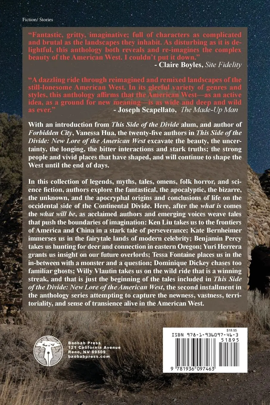 Rückseite: 9781936097463 | This Side of the Divide: New Lore of the American West | Taschenbuch
