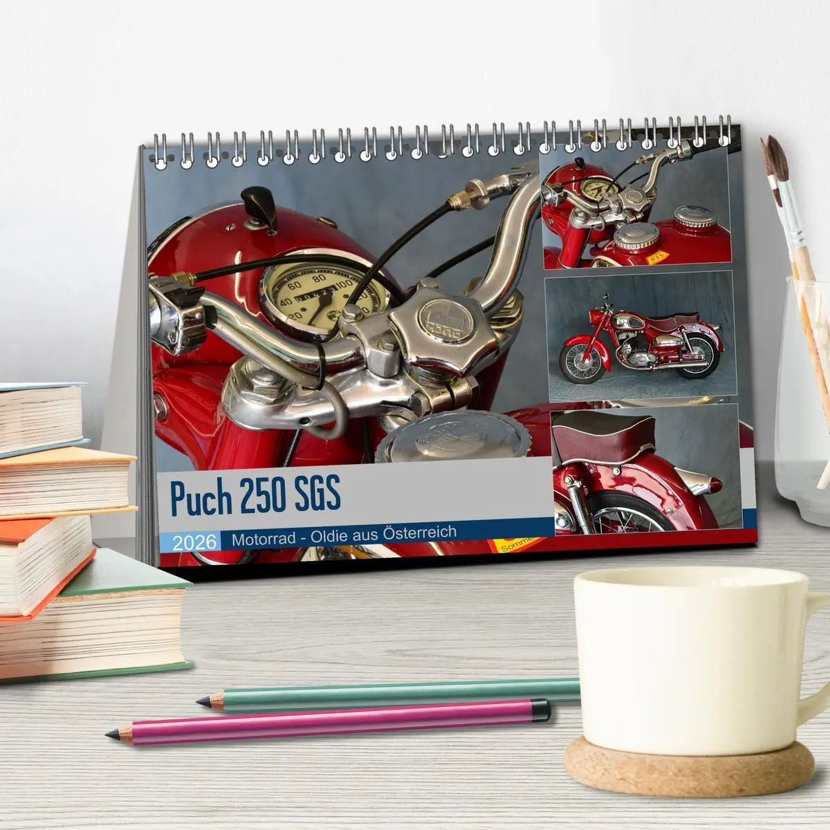 Bild: 9783457877463 | Puch 250 SGS Motorrad - Oldie aus Österreich (Tischkalender 2026...