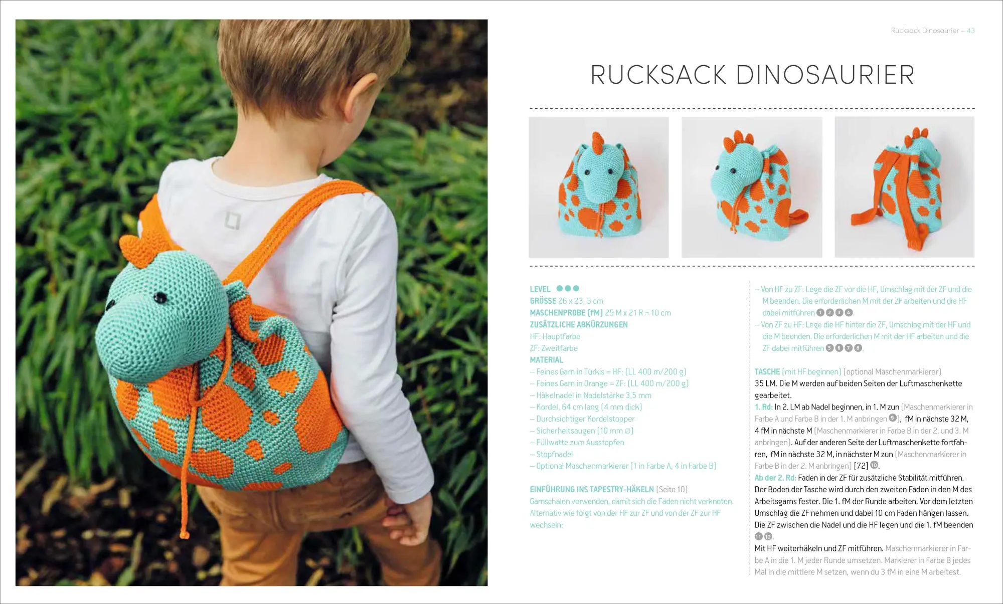 Bild: 9783841067463 | Tierisch süße Rucksäcke &amp; Taschen häkeln | Chabepatterns | Buch | 2023