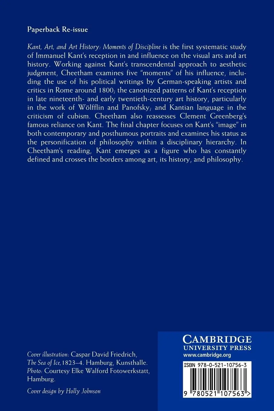 Rückseite: 9780521107563 | Kant, Art, and Art History | Moments of Discipline | Mark A. Cheetham