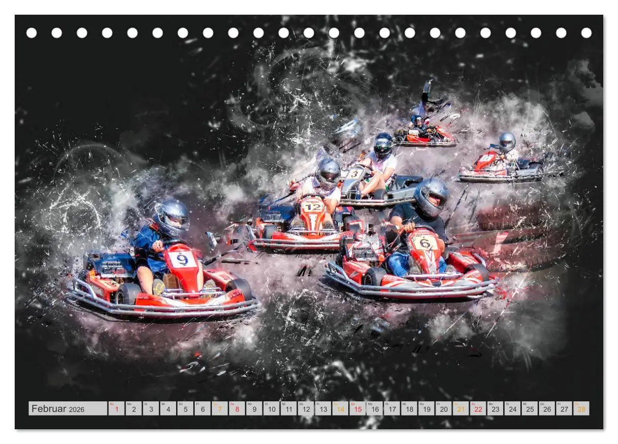 Bild: 9783457867563 | GoKart - extrem cool (Tischkalender 2026 DIN A5 quer), CALVENDO...