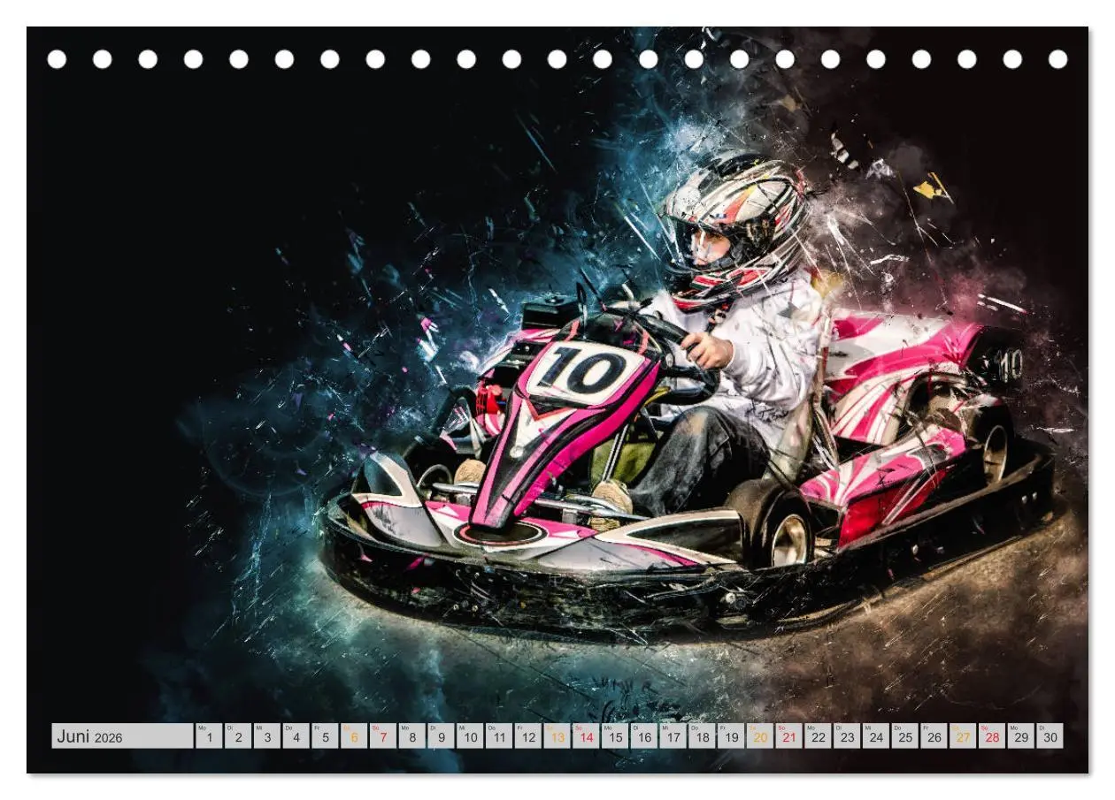 Bild: 9783457867563 | GoKart - extrem cool (Tischkalender 2026 DIN A5 quer), CALVENDO...