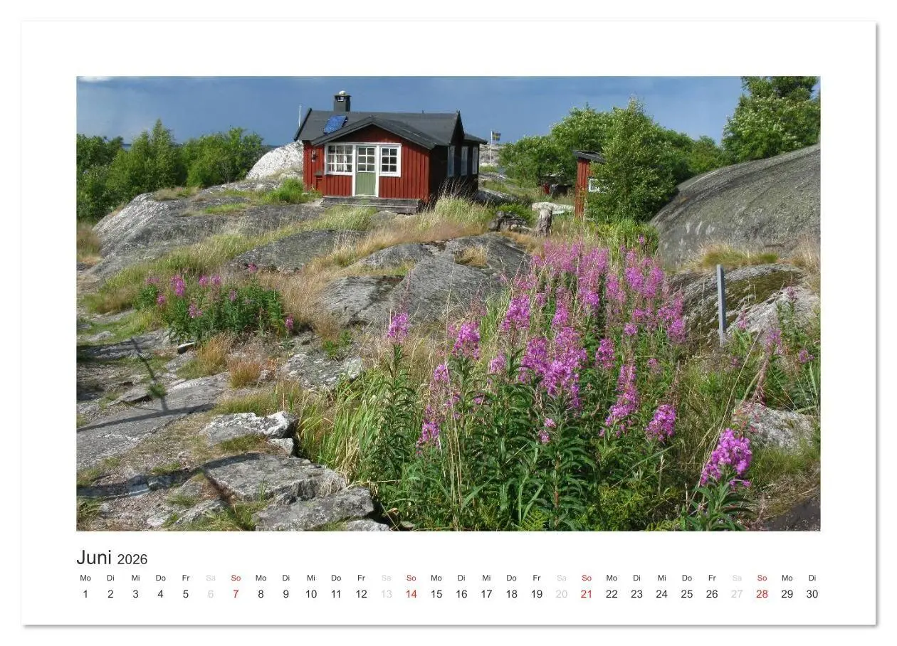 Bild: 9783516027563 | Stockholmer Schärengarten (Wandkalender 2026 DIN A4 quer), CALVENDO...
