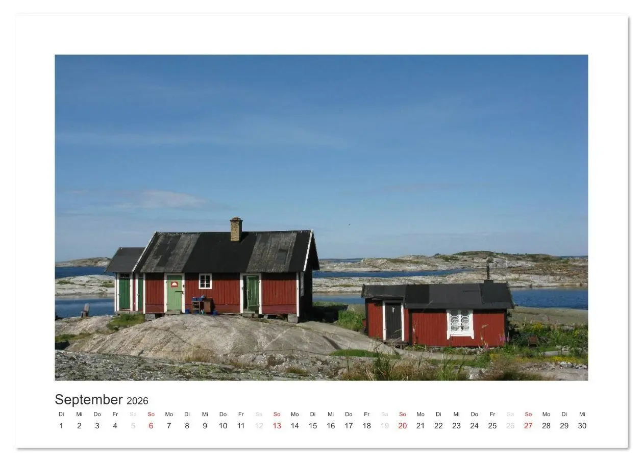 Bild: 9783516027563 | Stockholmer Schärengarten (Wandkalender 2026 DIN A4 quer), CALVENDO...