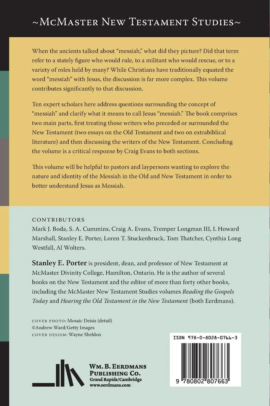 Rückseite: 9780802807663 | Messiah in the Old and New Testaments | Stanley E Porter | Taschenbuch