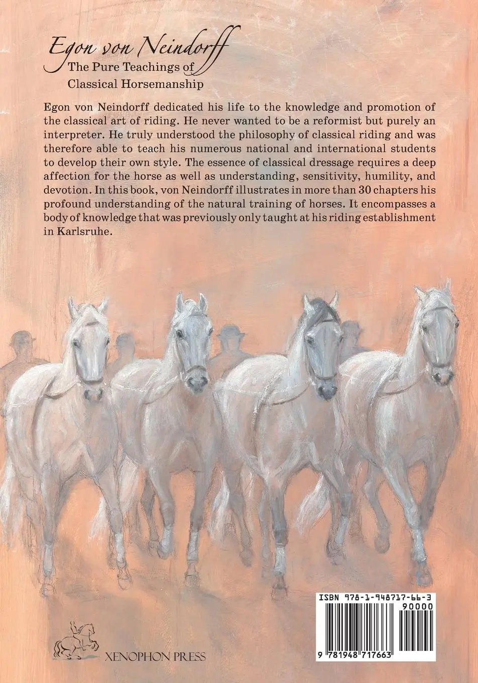 Rückseite: 9781948717663 | The Pure Teachings of Classical Horsemanship | Egon Von Neindorff
