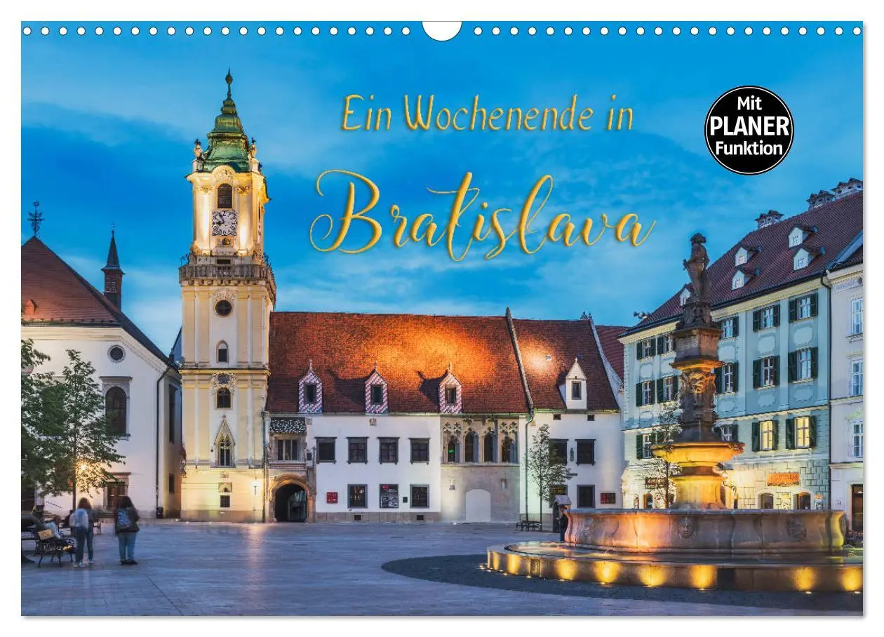 Cover: 9783457857663 | Ein Wochenende in Bratislava (Wandkalender 2026 DIN A3 quer),...