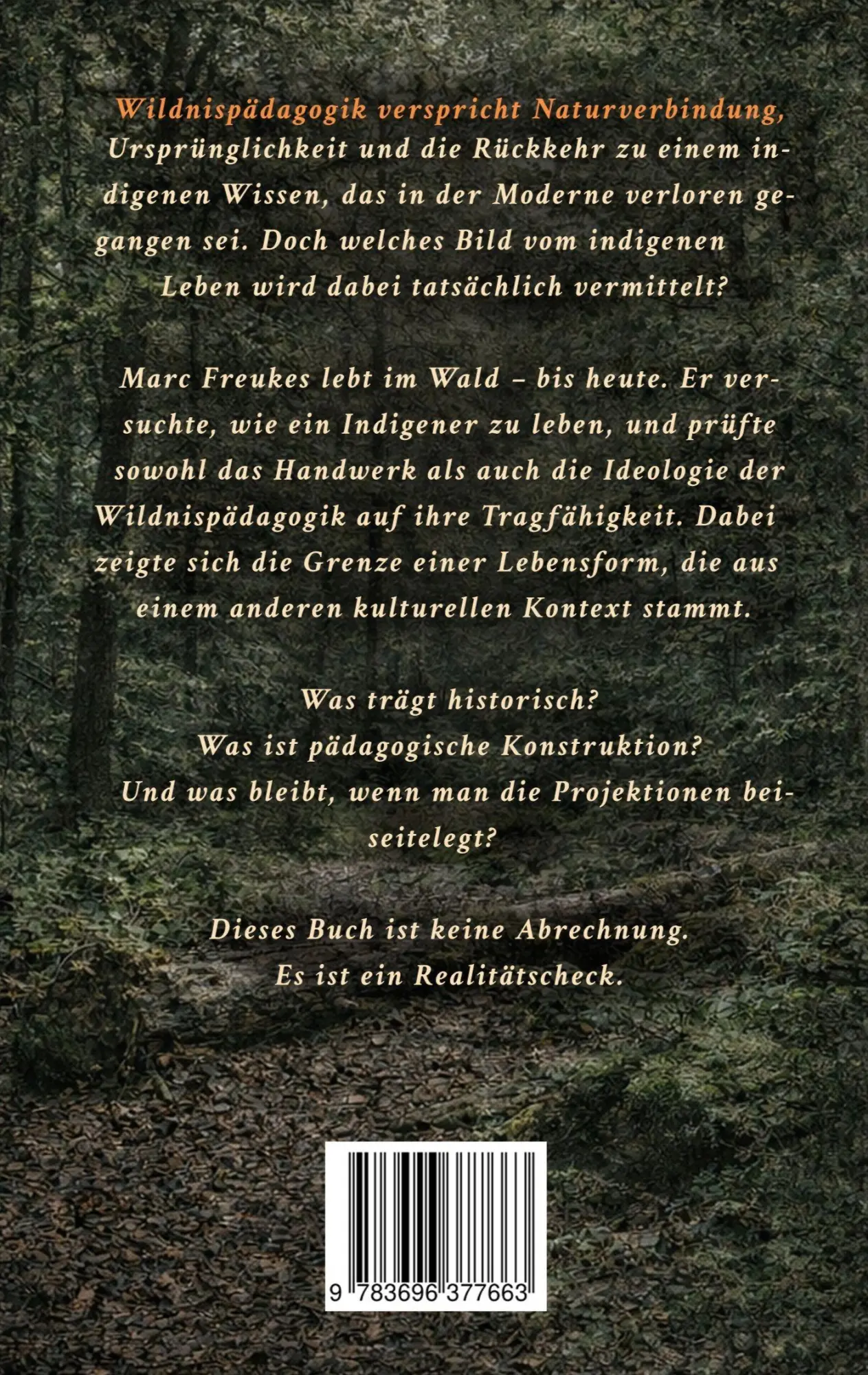 Rückseite: 9783696377663 | Wildnispädagogik im Realitätscheck | Marc Freukes | Taschenbuch | 2026