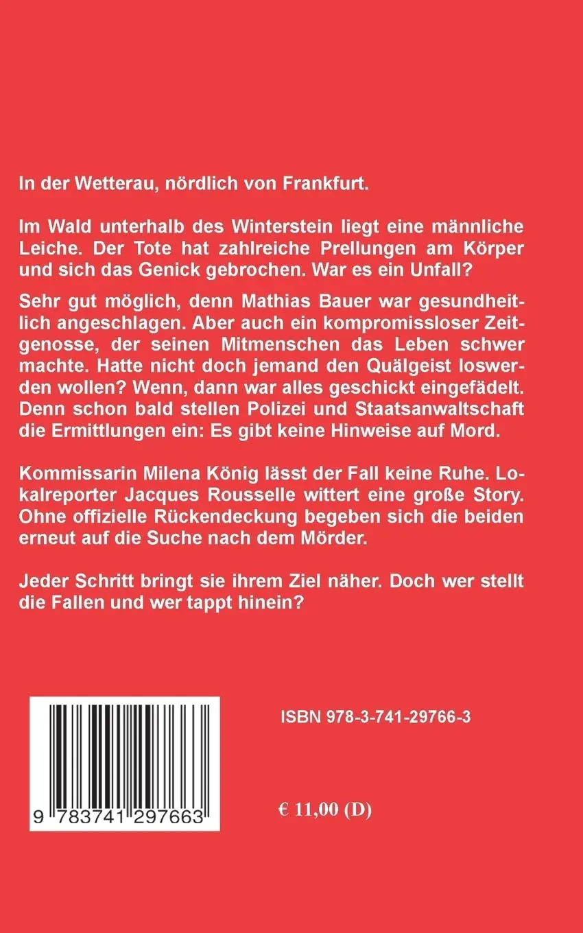 Rückseite: 9783741297663 | Der Tote vom Winterstein | Emma Berfelde | Taschenbuch | 316 S. | 2016