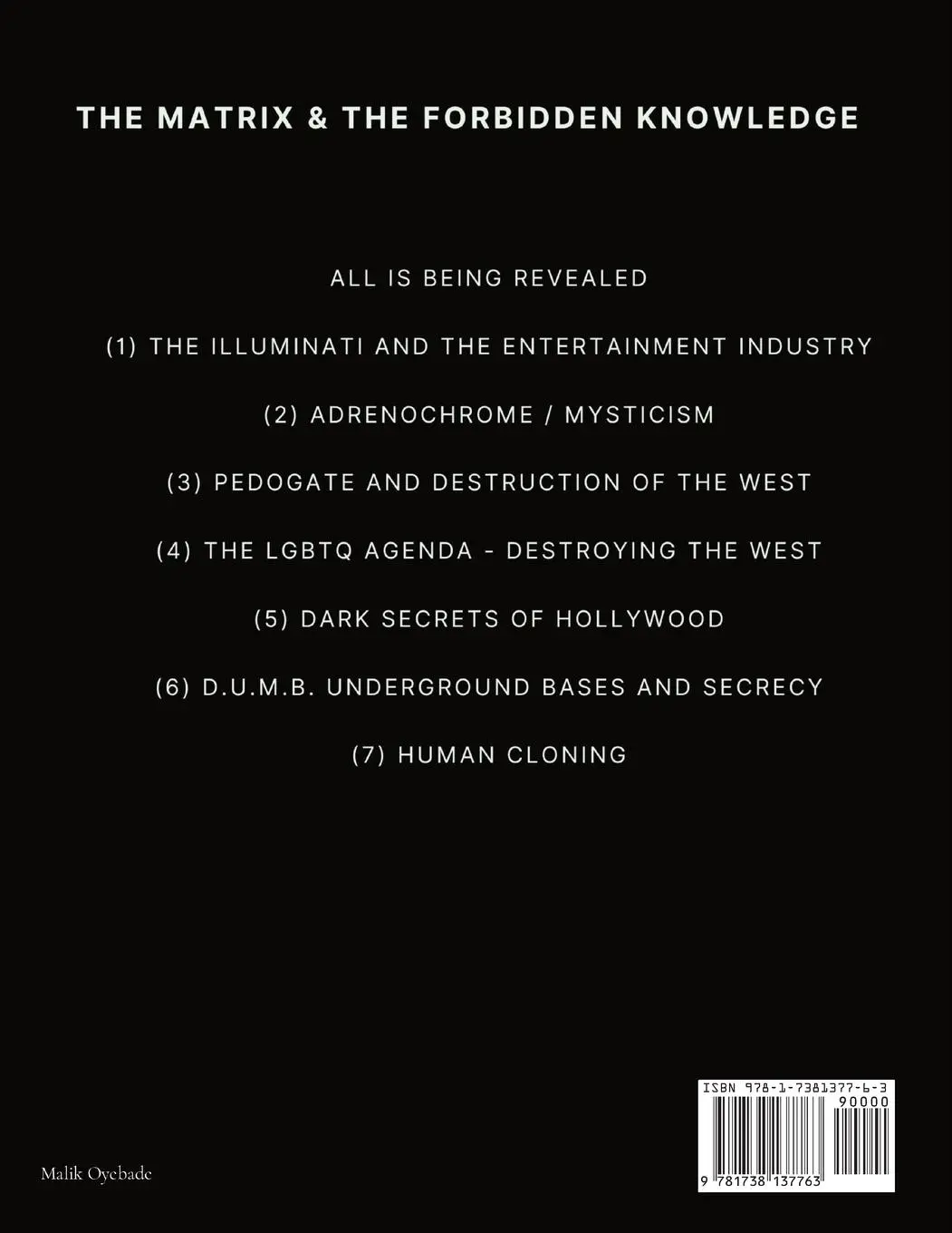 Rückseite: 9781738137763 | The Matrix &amp; The Forbidden Knowledge (Part 4) | The Illuminati | Bade