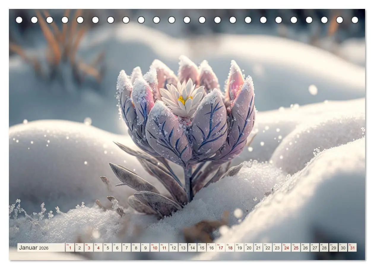 Bild: 9783457537763 | Blumen Traum (Tischkalender 2026 DIN A5 quer), CALVENDO Monatskalender