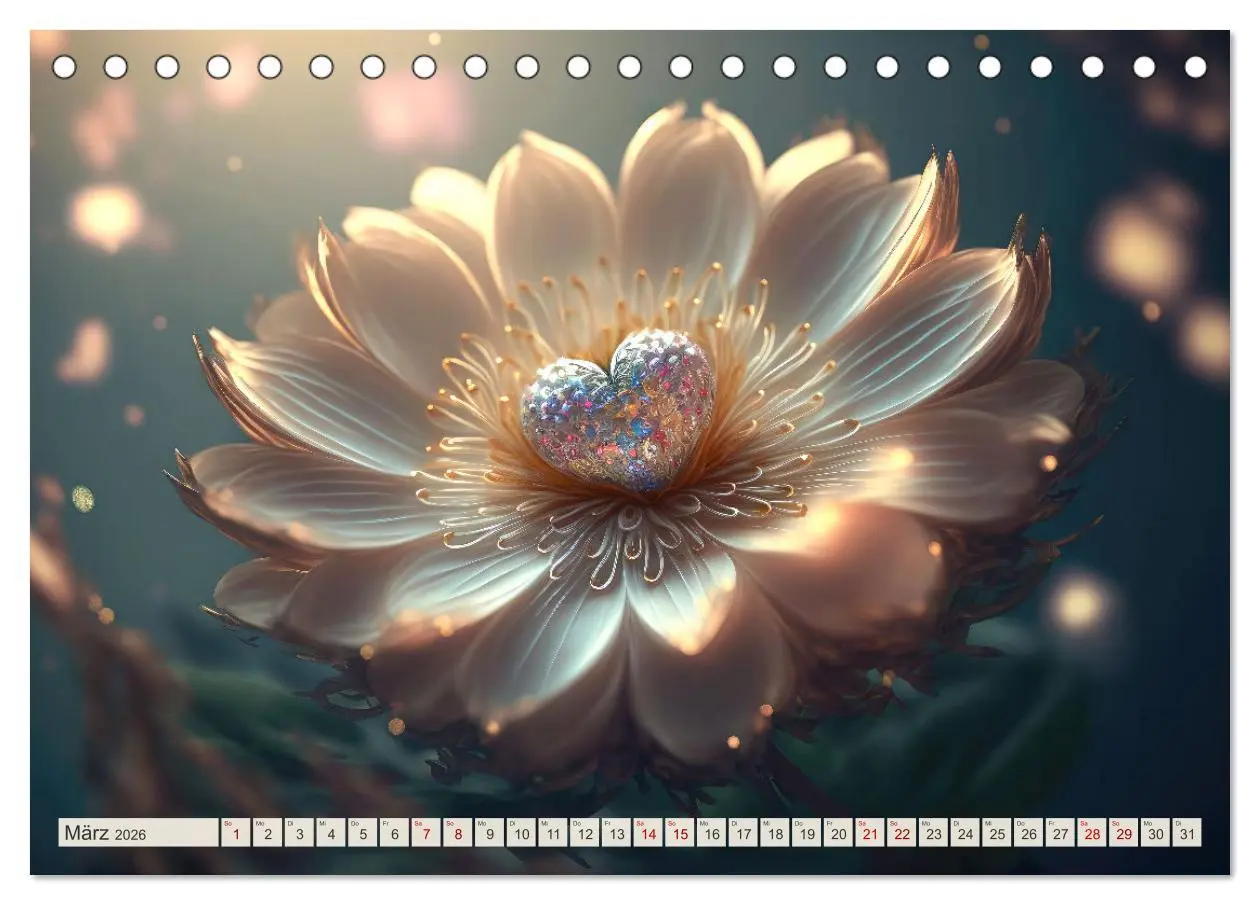 Bild: 9783457537763 | Blumen Traum (Tischkalender 2026 DIN A5 quer), CALVENDO Monatskalender