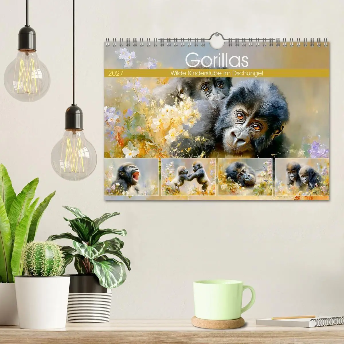 Bild: 9783516797763 | Gorillas. Wilde Kinderstube im Dschungel (Wandkalender 2027 DIN A4...