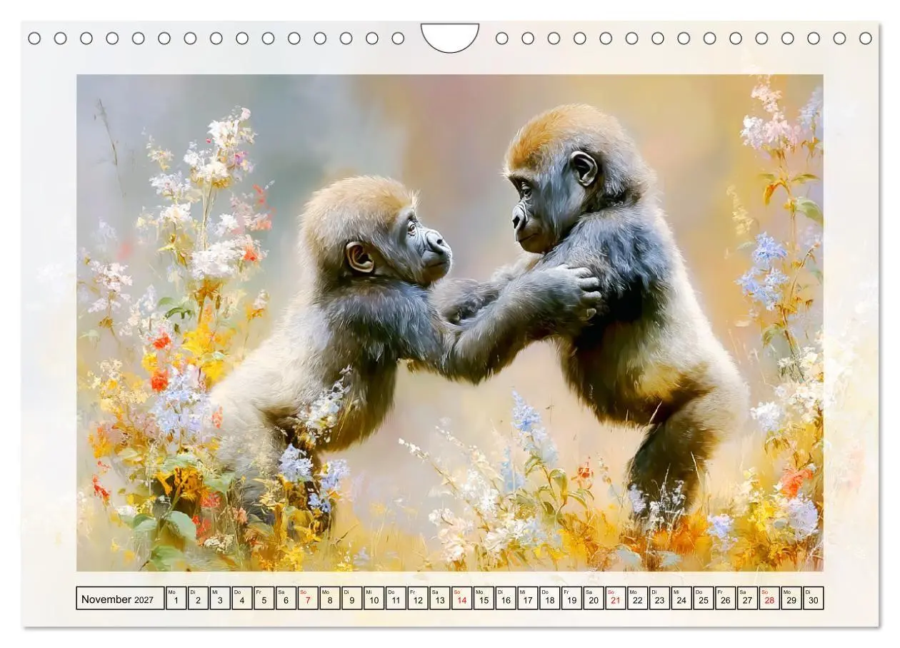 Bild: 9783516797763 | Gorillas. Wilde Kinderstube im Dschungel (Wandkalender 2027 DIN A4...