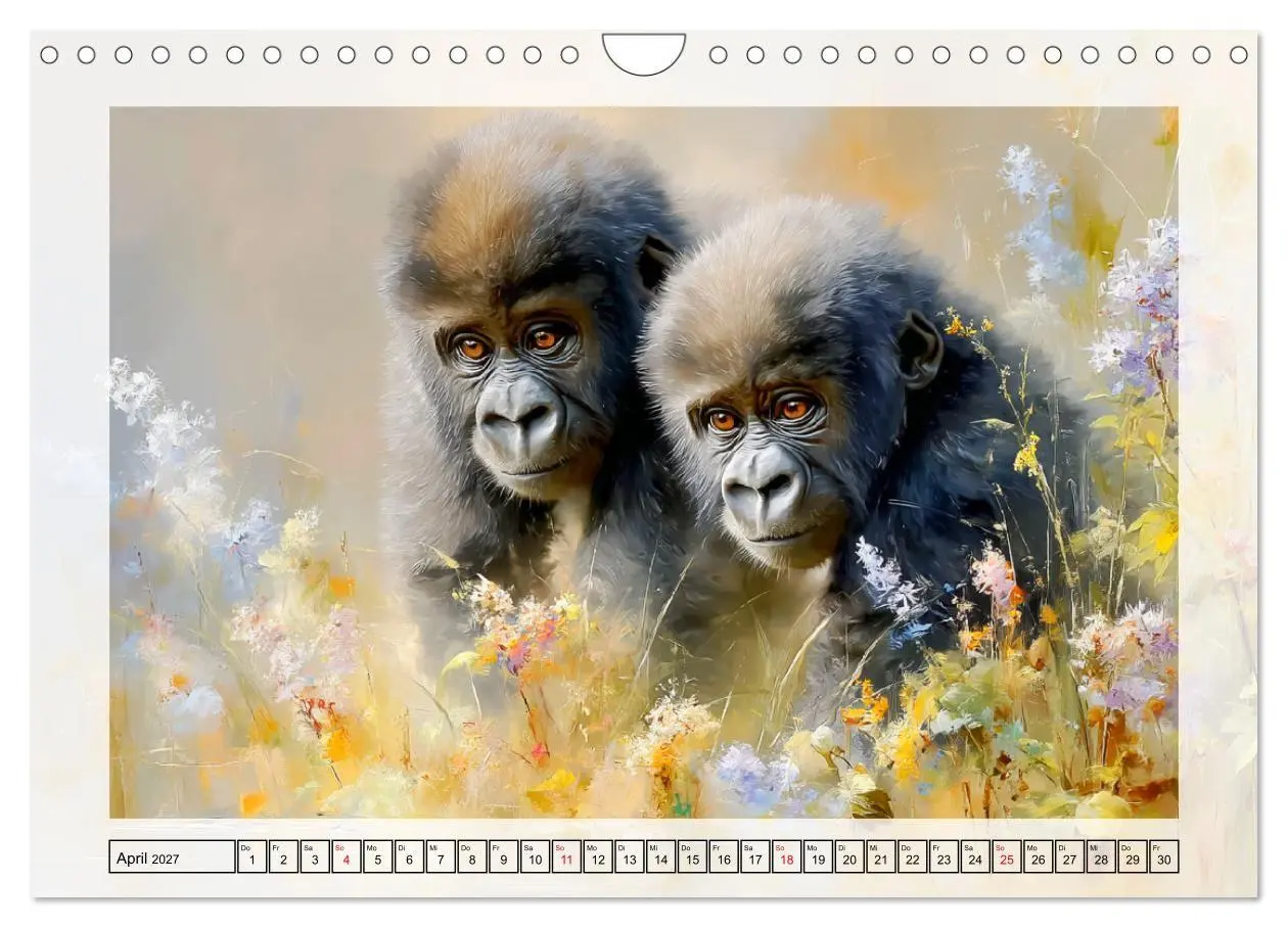 Bild: 9783516797763 | Gorillas. Wilde Kinderstube im Dschungel (Wandkalender 2027 DIN A4...