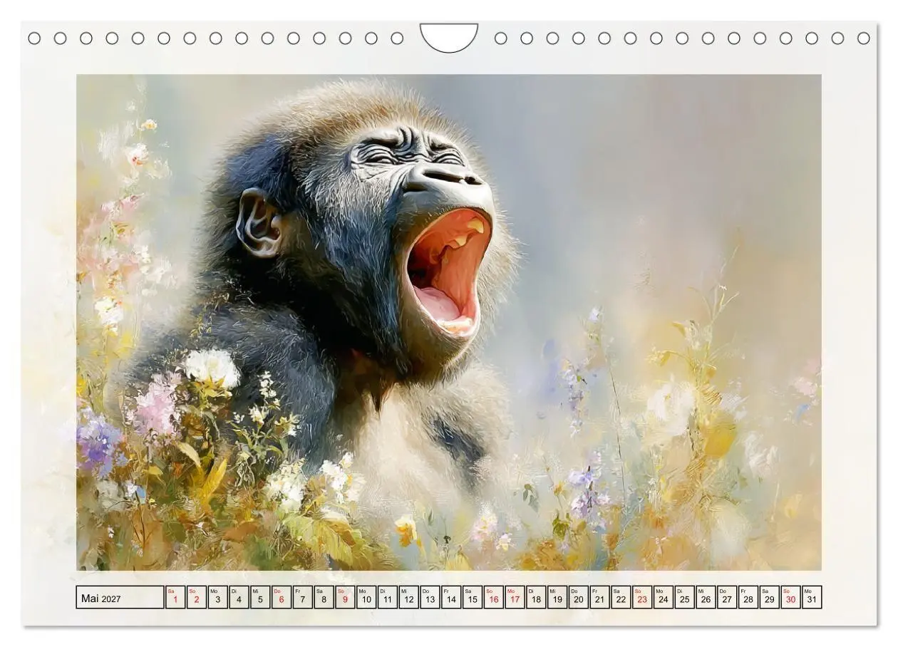 Bild: 9783516797763 | Gorillas. Wilde Kinderstube im Dschungel (Wandkalender 2027 DIN A4...