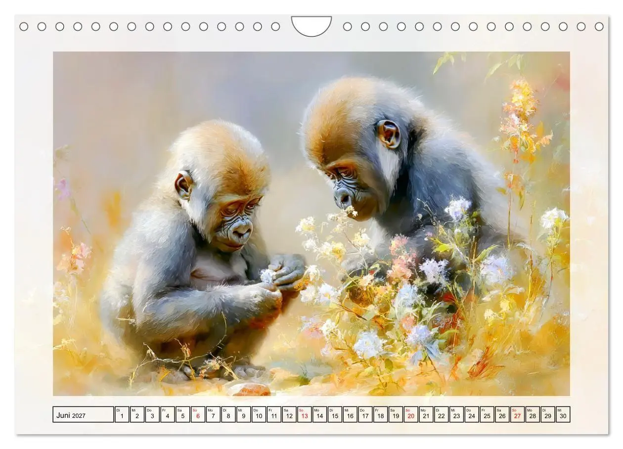 Bild: 9783516797763 | Gorillas. Wilde Kinderstube im Dschungel (Wandkalender 2027 DIN A4...