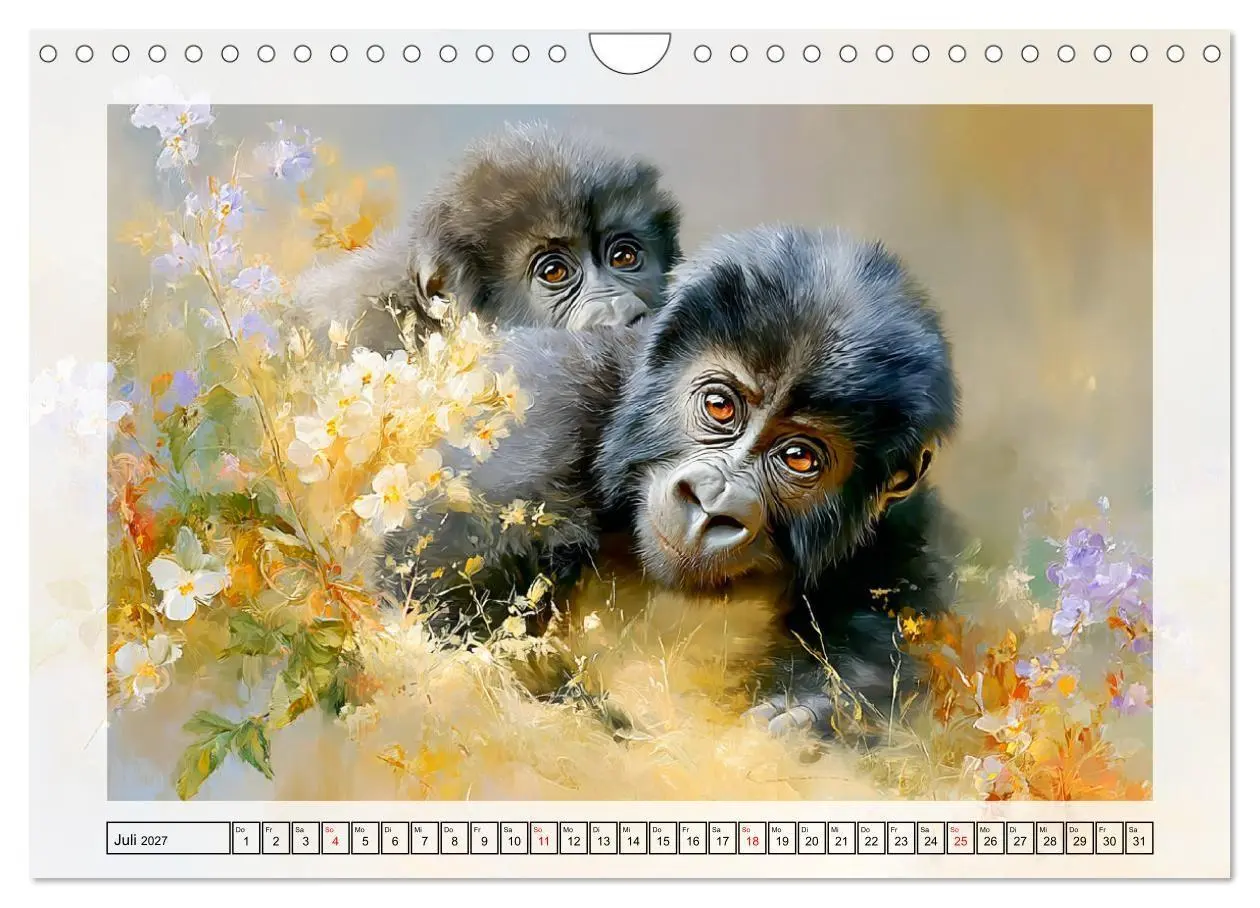 Bild: 9783516797763 | Gorillas. Wilde Kinderstube im Dschungel (Wandkalender 2027 DIN A4...
