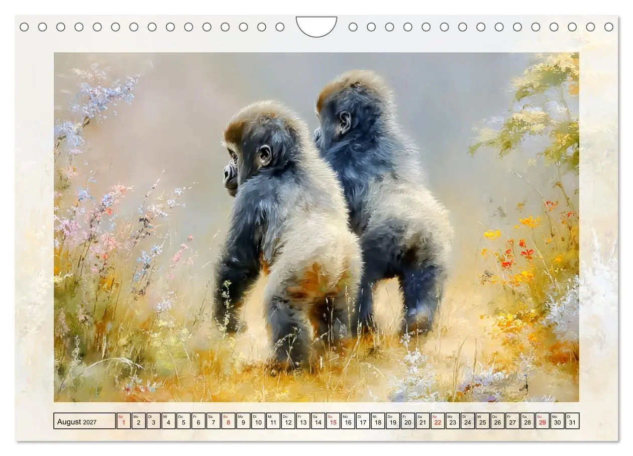 Bild: 9783516797763 | Gorillas. Wilde Kinderstube im Dschungel (Wandkalender 2027 DIN A4...