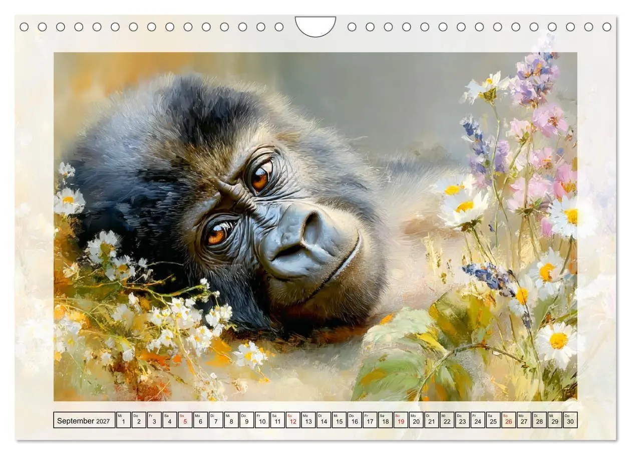 Bild: 9783516797763 | Gorillas. Wilde Kinderstube im Dschungel (Wandkalender 2027 DIN A4...