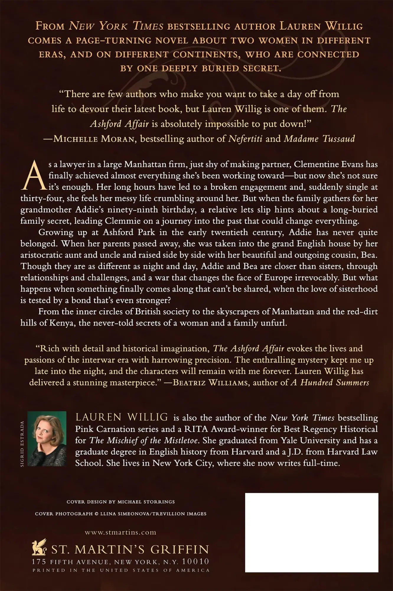 Rückseite: 9781250027863 | ASHFORD AFFAIR | Lauren Willig | Taschenbuch | Kartoniert / Broschiert
