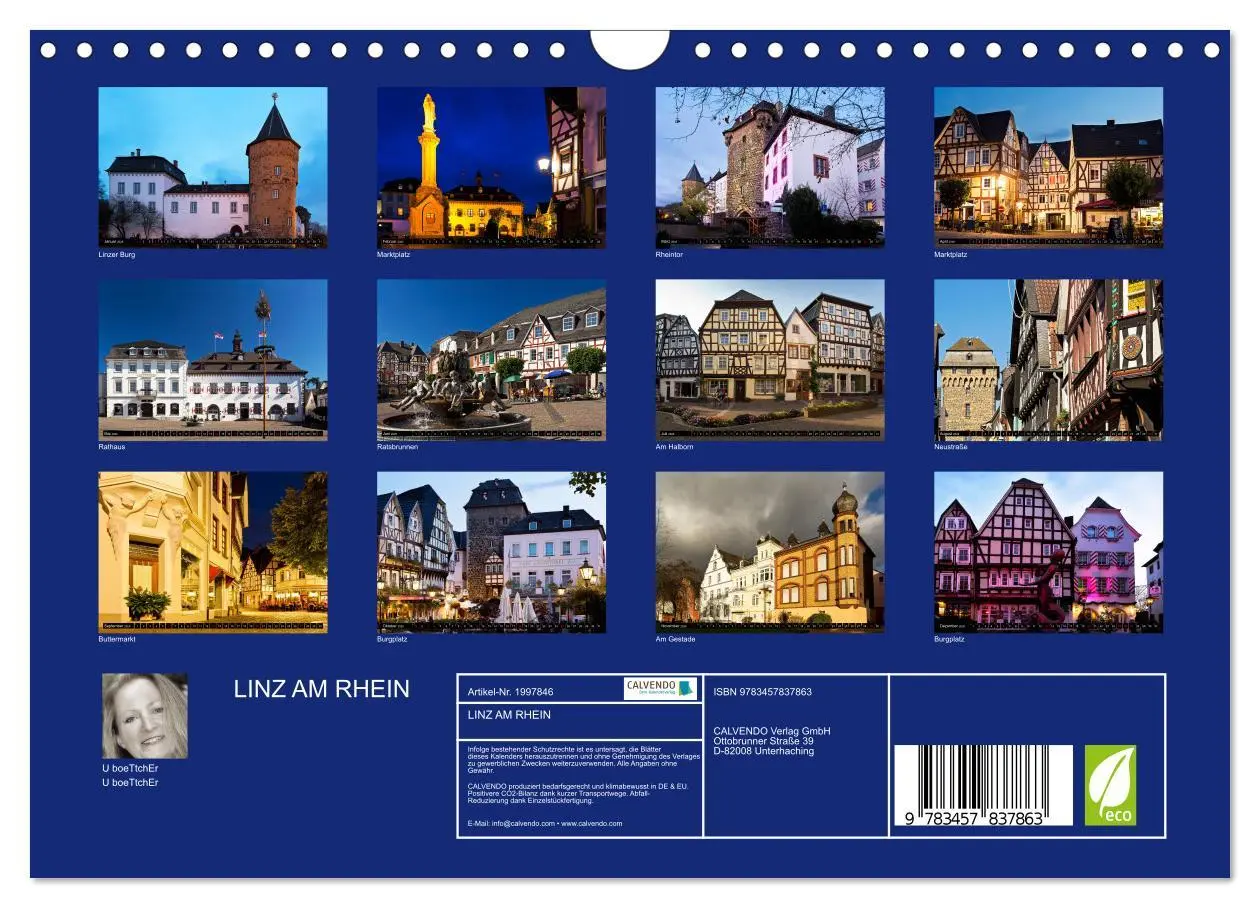 Bild: 9783457837863 | LINZ AM RHEIN (Wandkalender 2026 DIN A4 quer), CALVENDO Monatskalender