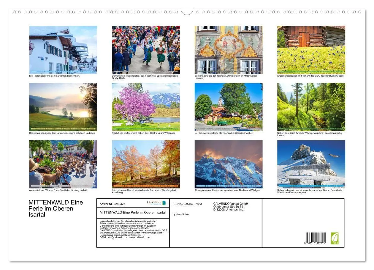 Bild: 9783516787863 | MITTENWALD Eine Perle im Oberen Isartal (Wandkalender 2027 DIN A2...