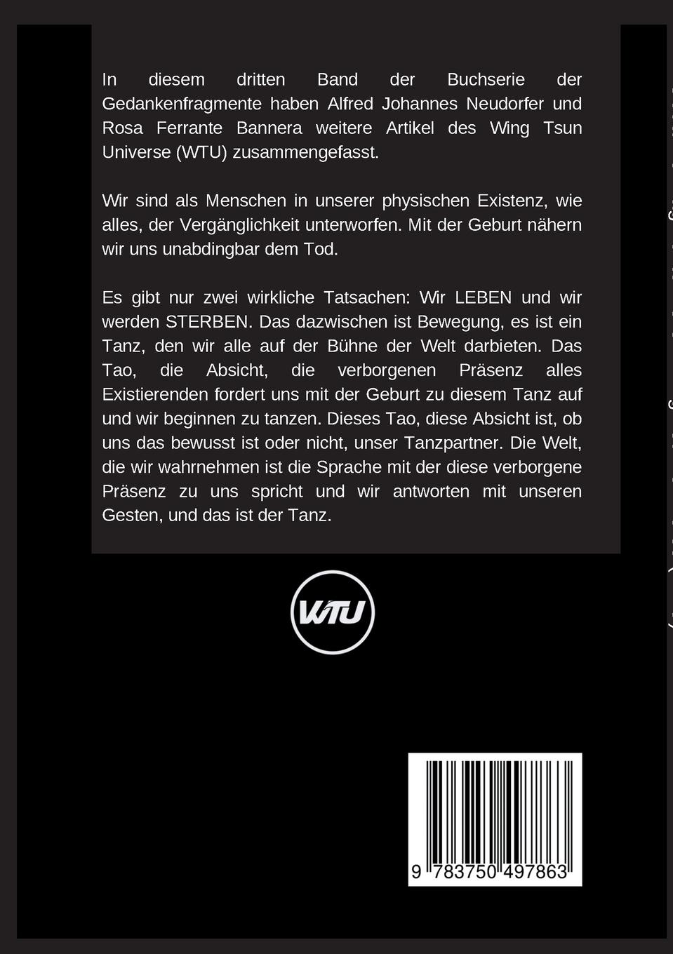 Rückseite: 9783750497863 | Gedankenfragmente 3 | Tanz des Lebens - Tanz des Todes | Taschenbuch