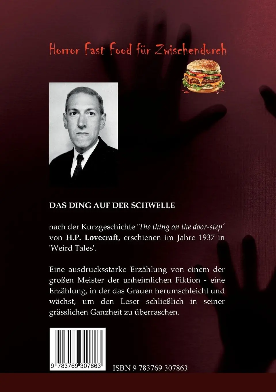 Rückseite: 9783769307863 | Das Ding auf der Schwelle | H. P. Lovecraft | Taschenbuch | Paperback