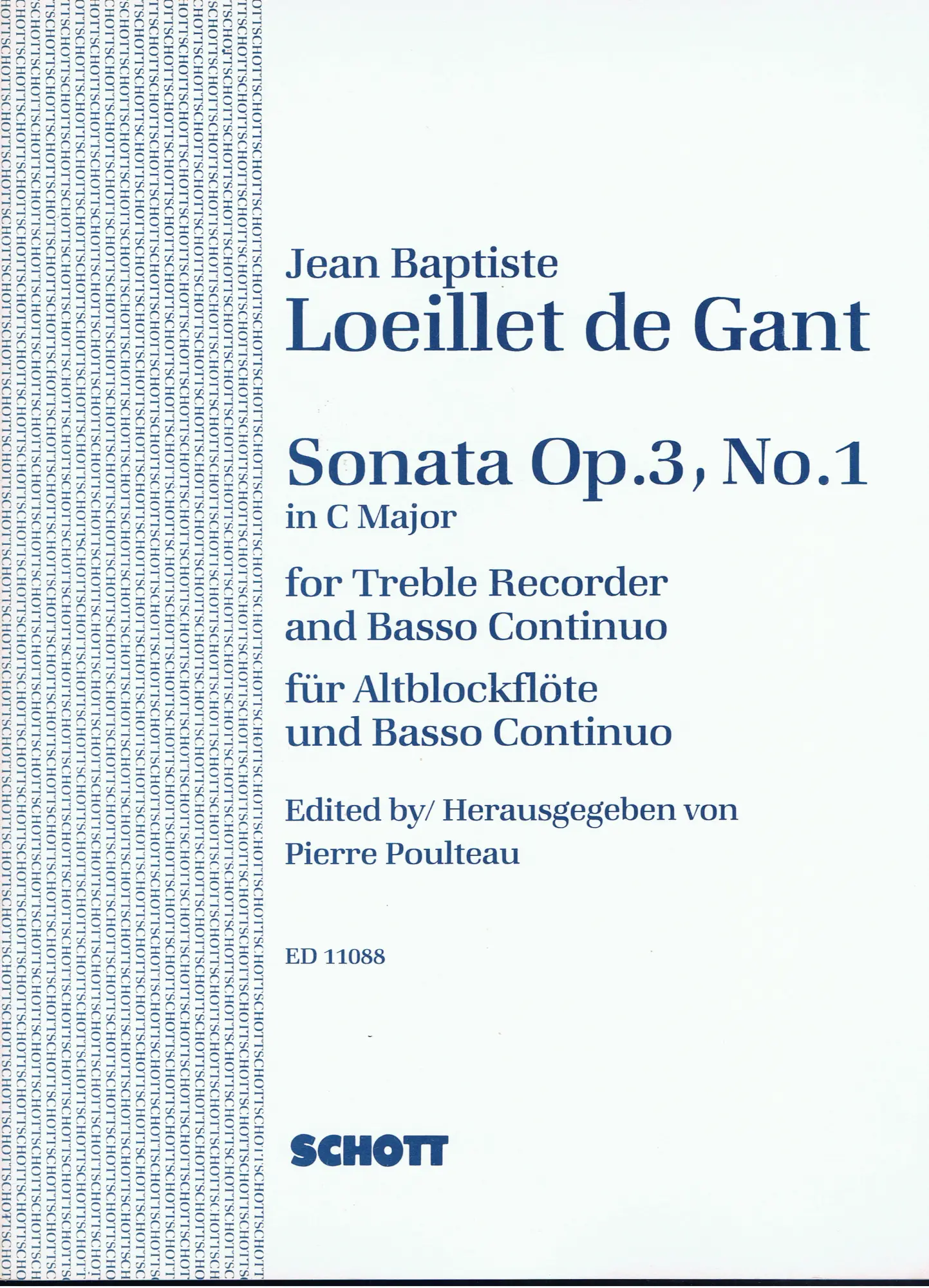 Cover: 9790220107863 | Sonate Opus 3/1 C | Jean-Baptiste Loeillet | Buch | EAN 9790220107863