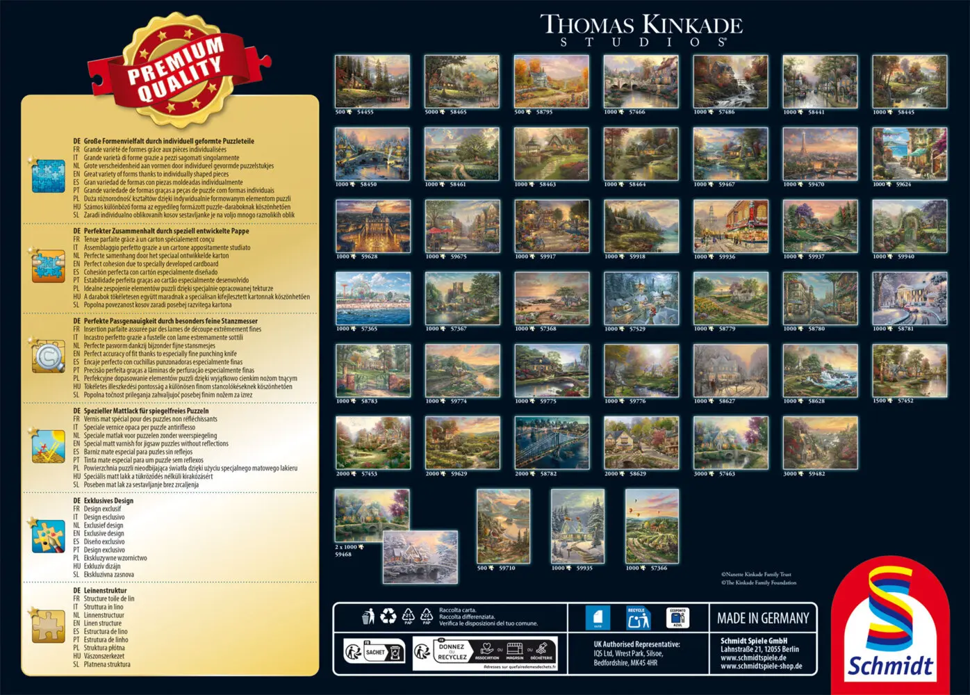 Bild: 4001504587963 | Notre Dame | Puzzles Thomas Kinkade 1.000 Teile | Spiel | Schachtel