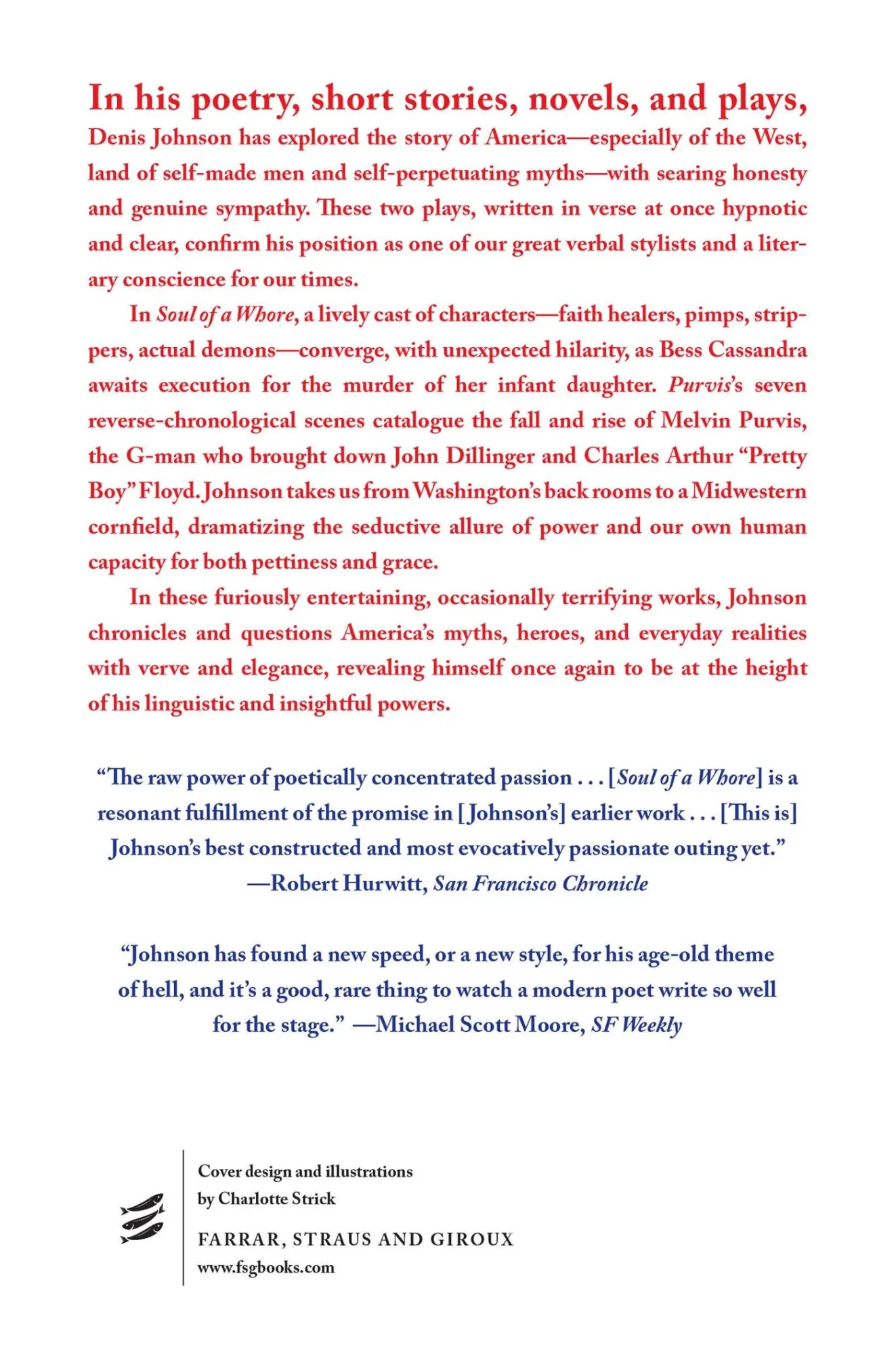 Rückseite: 9780374277963 | Soul of a Whore and Purvis | Two Plays in Verse | Denis Johnson | Buch