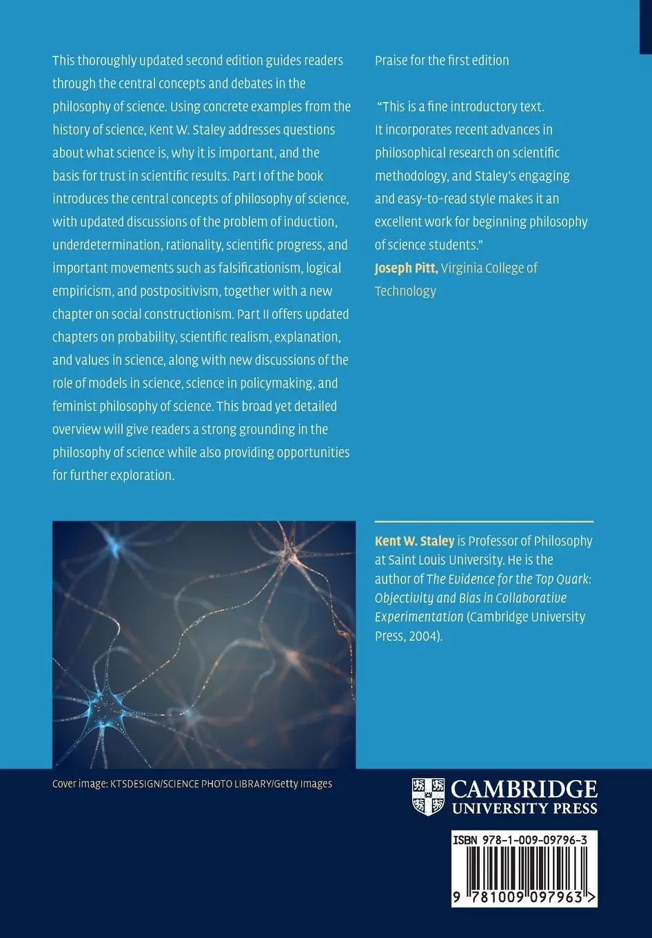 Rückseite: 9781009097963 | An Introduction to the Philosophy of Science | Kent W. Staley | Buch