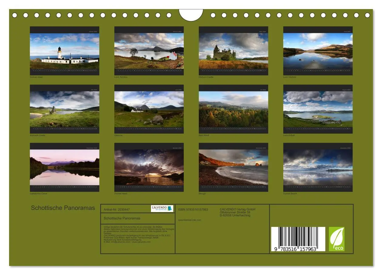 Bild: 9783516157963 | Schottische Panoramas (Wandkalender 2026 DIN A4 quer), CALVENDO...