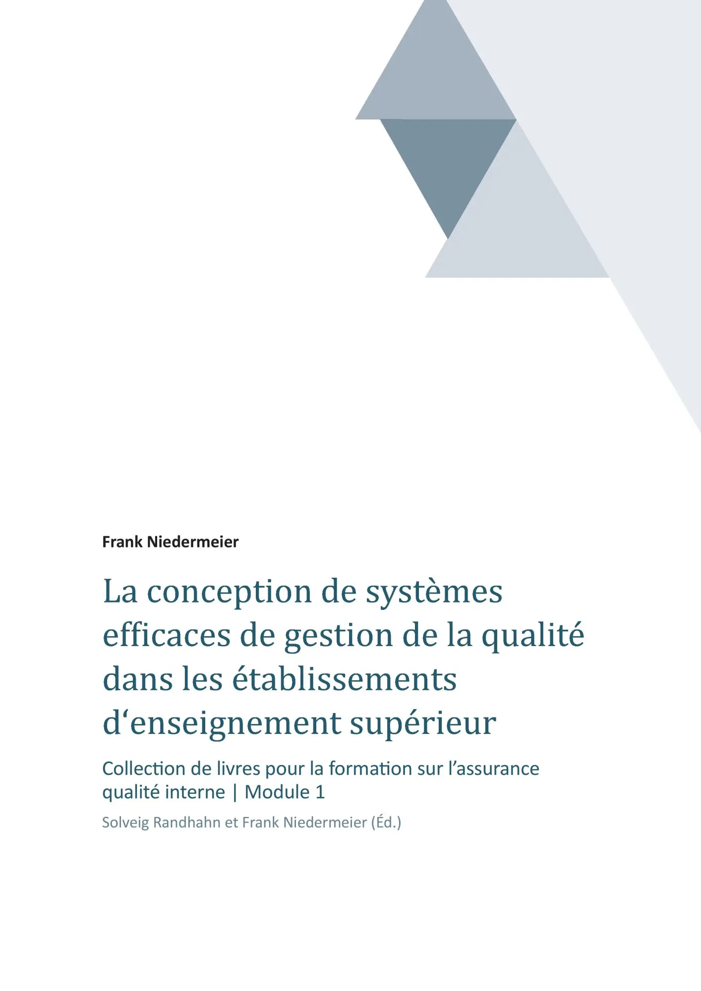 Cover: 9783734577963 | La conception de systèmes efficaces de gestion de la qualité dans...