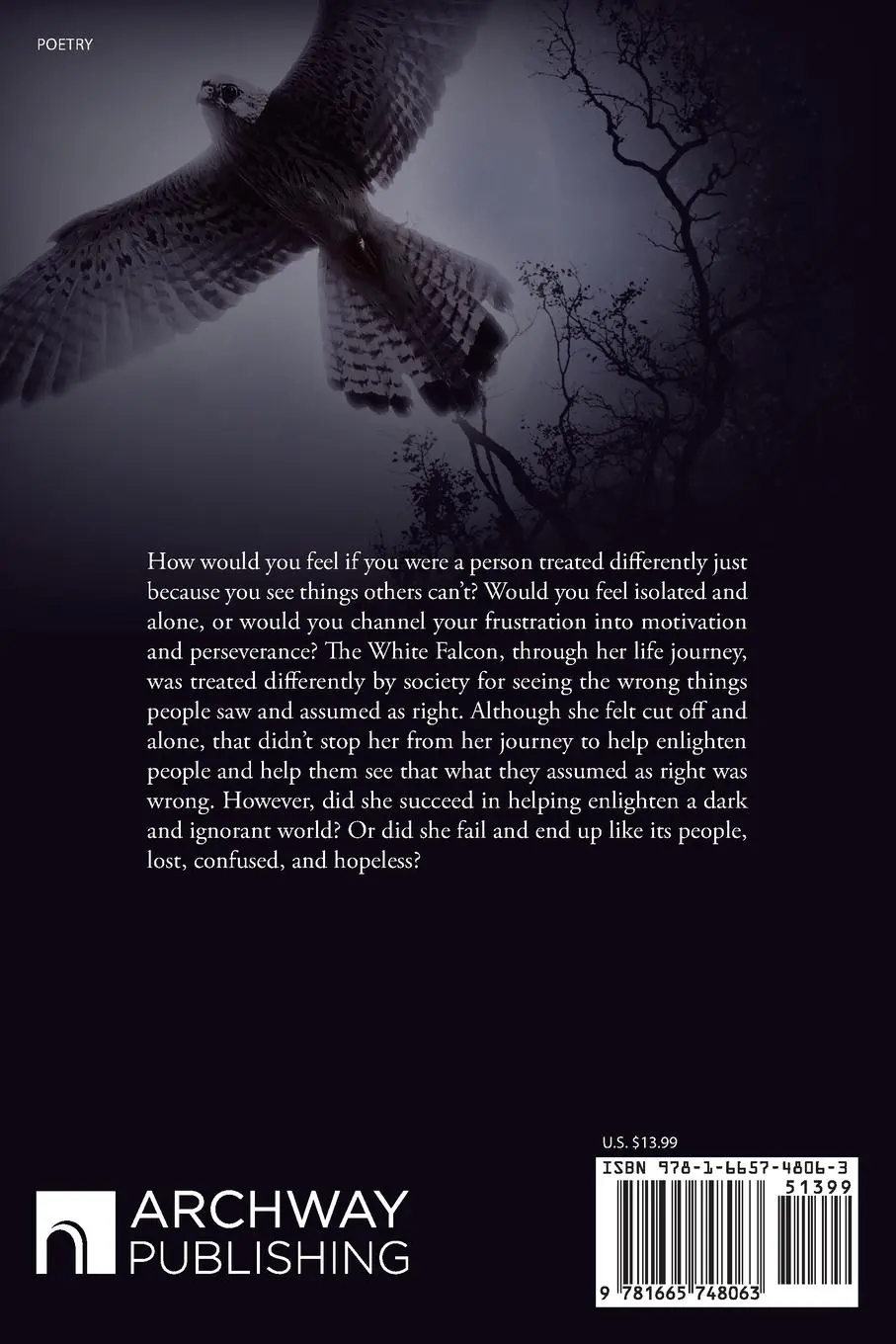 Rückseite: 9781665748063 | The White Falcon in a Dark World | Ricardo Zeineddine | Taschenbuch