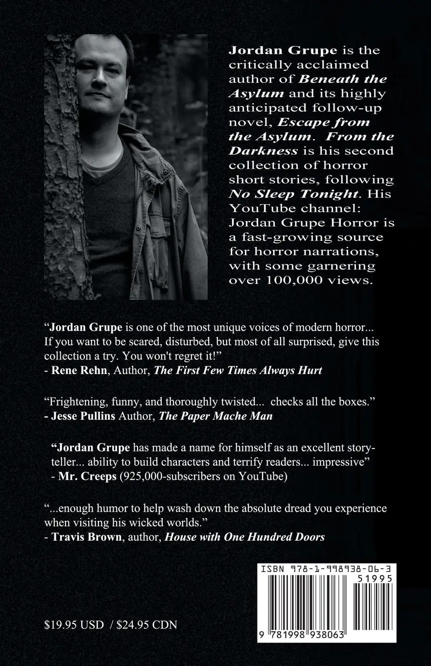 Rückseite: 9781998938063 | From the Darkness | Scary Short Stories | Jordan Grupe | Taschenbuch