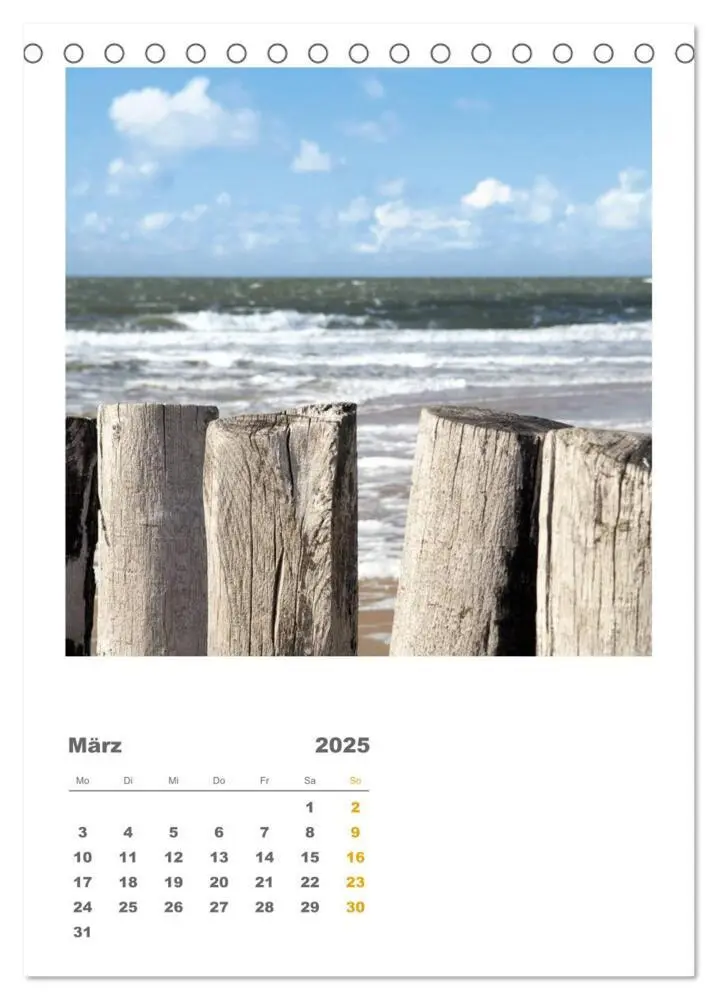 Bild: 9783457028063 | Hollands Strandparadies Zeeland (Tischkalender 2025 DIN A5 hoch),...