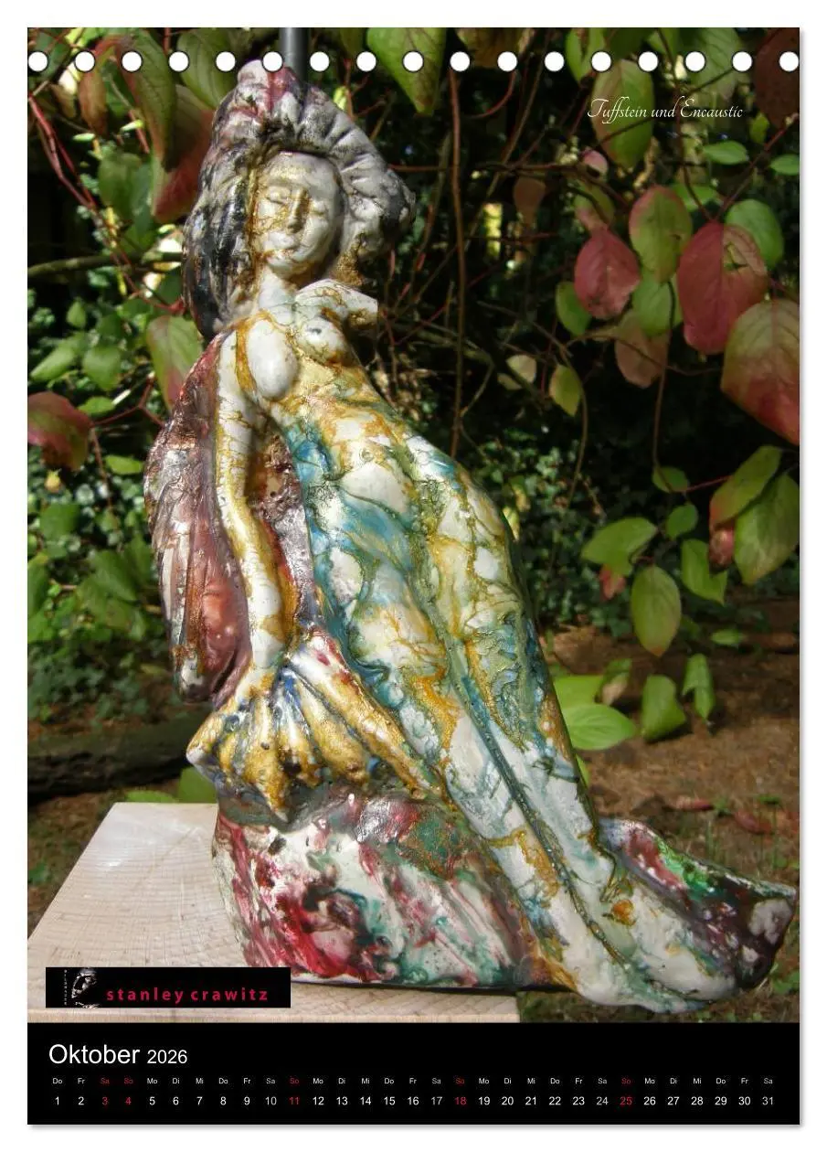 Bild: 9783516428063 | Kunstkalender 2026 - Encaustic und Tuffstein - Skulpturen...