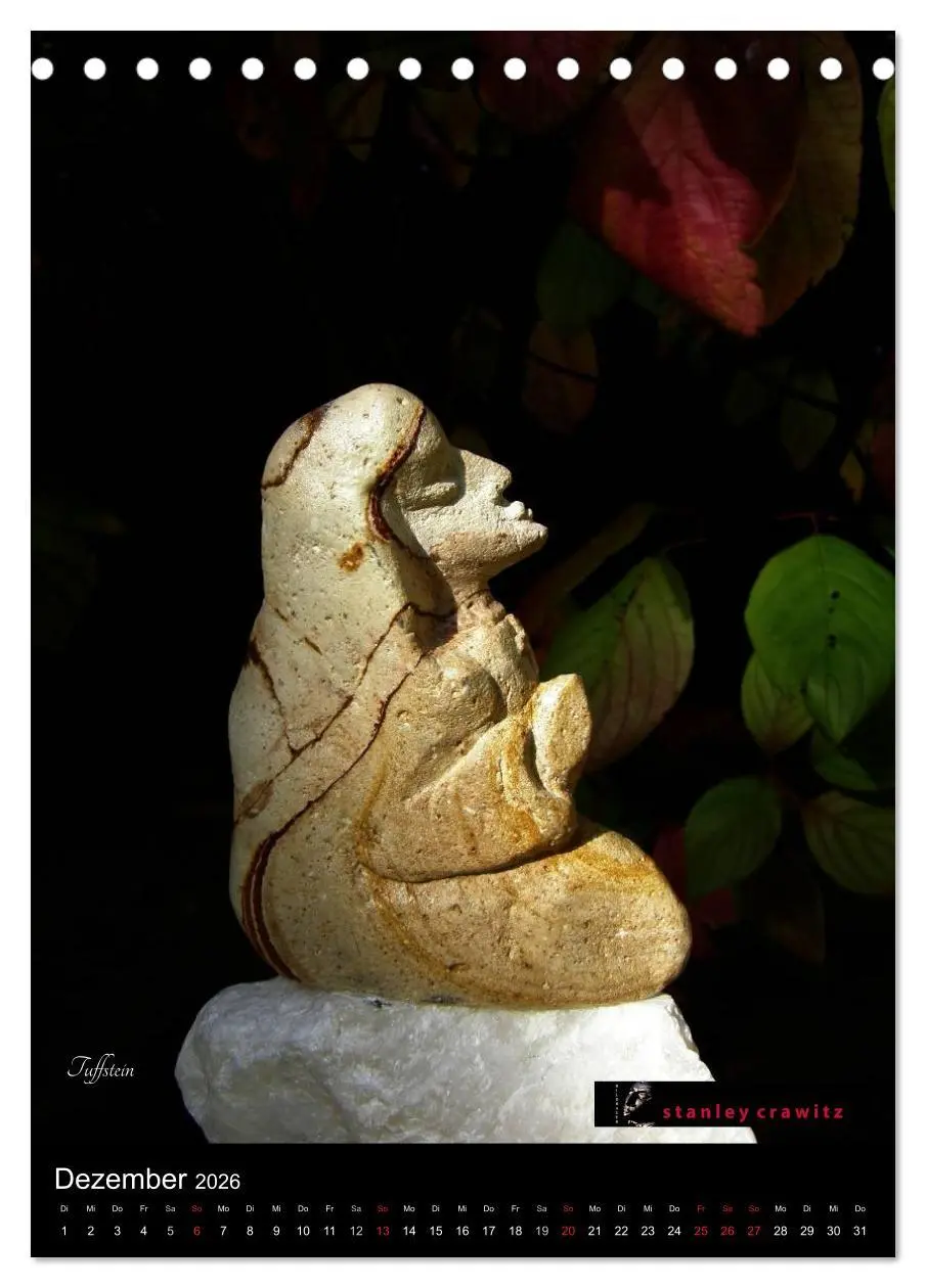 Bild: 9783516428063 | Kunstkalender 2026 - Encaustic und Tuffstein - Skulpturen...