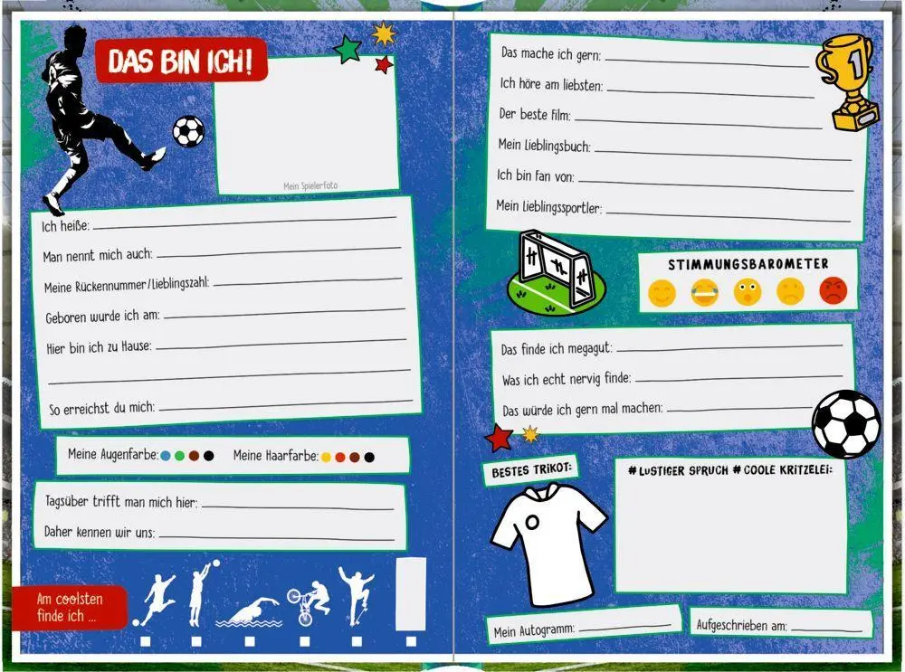 Bild: 4050003718163 | Freundebuch - Fußball - Meine Freunde | Felix Möller | Buch | 96 S.