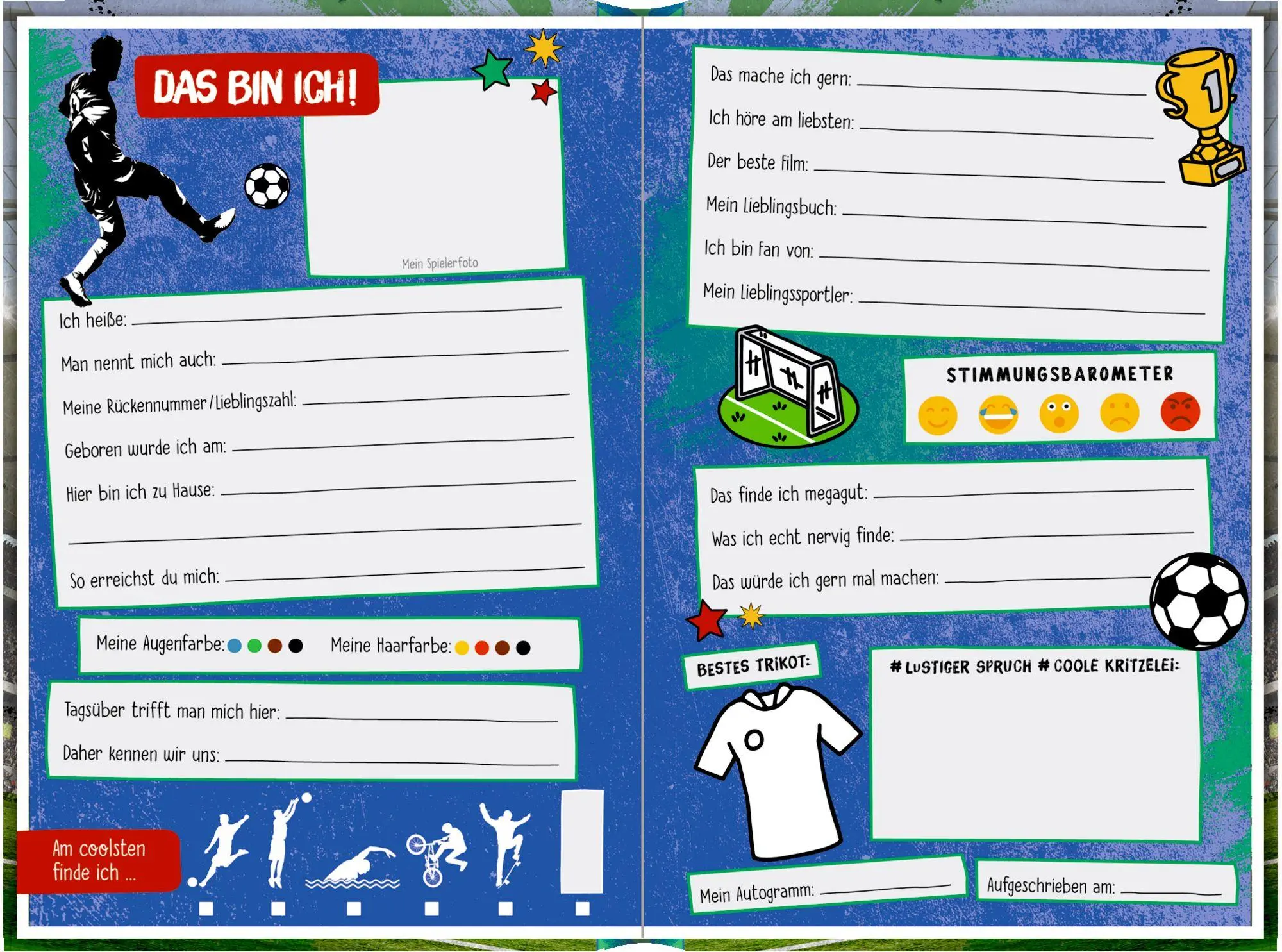 Bild: 4050003718163 | Freundebuch - Fußball - Meine Freunde | Felix Möller | Buch | 96 S.